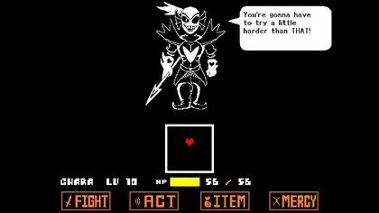 By pressing the Flee button in the Mercy Tab, you will get a few seconds to run into the cave and go further until she catches you. . Undyne the undying fight simulator github